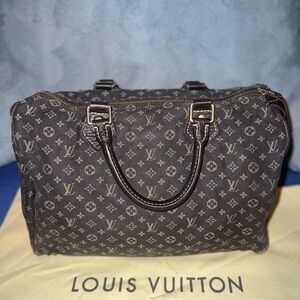 Monogram Mini Lin Speedy 30 Vintage Brown